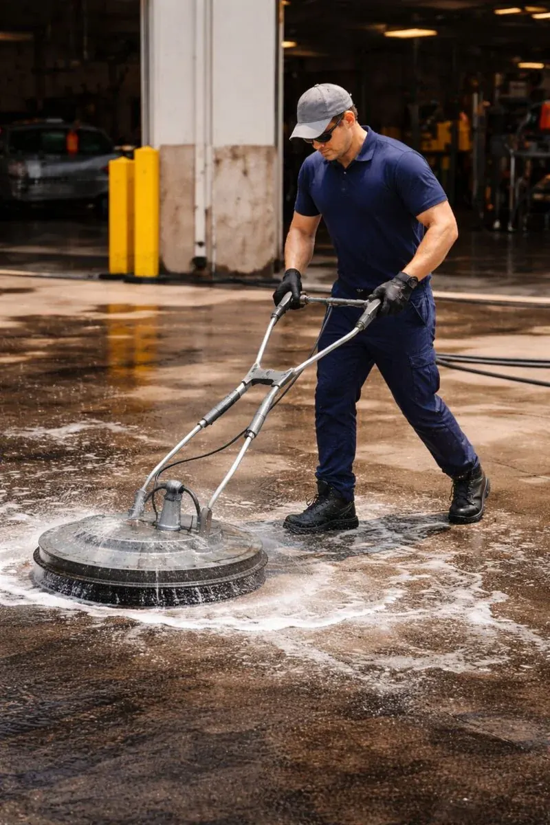 Illustration: Oil & grease cleaning